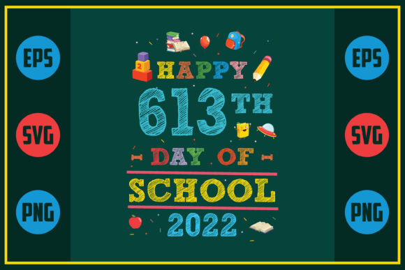 A Designer's Look at the Happy 613th Day of School Embroidery Design