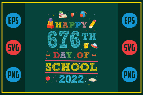 Celebrating 676 Days of School with Embroidery