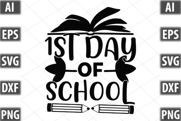 First Impressions of 1st Day of School Embroidery
