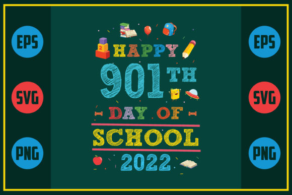 Happy 901th Day of School 2022: A Unique Embroidery Design